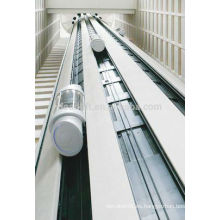 800kg Sala de máquinas ascensor panorámico para centro comercial